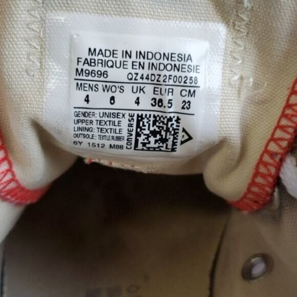 Converse Red Chuck Taylor All Stars Low Tops SNEAKERS SHOES Woman's WOMEN'S 6 - Picture 7 of 12